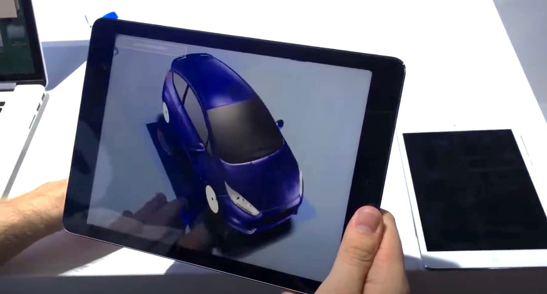 Ford Store augmented reality 3D Fiesta